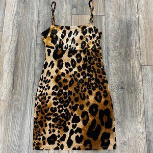 FOREVER 21 CHEETAH PRINT MINI DRESS